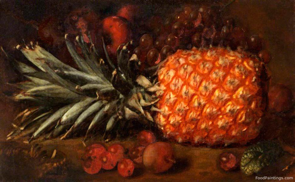 Still Life with a Pineapple - George Walter Harris - 1886