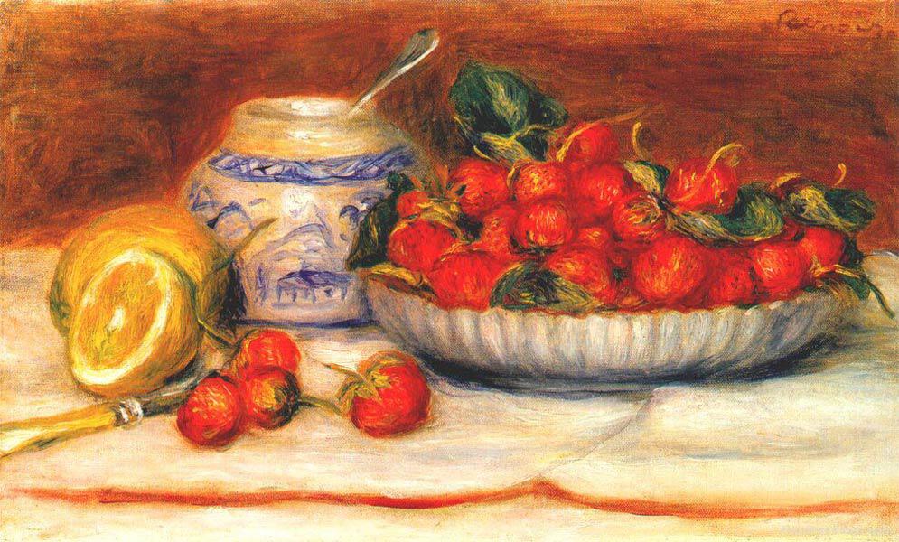 Strawberries - Pierre Auguste Renoir - 1905