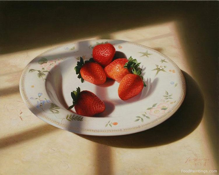 Strawberries on Saucer - Yingzhou Liu