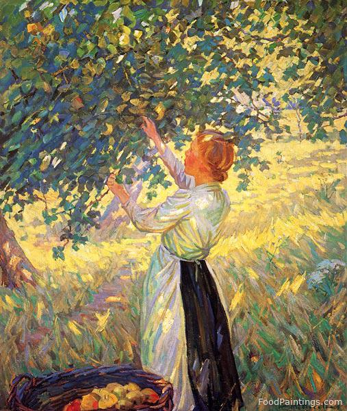 The Apple Gatherer - Helen McNicoll - c. 1900