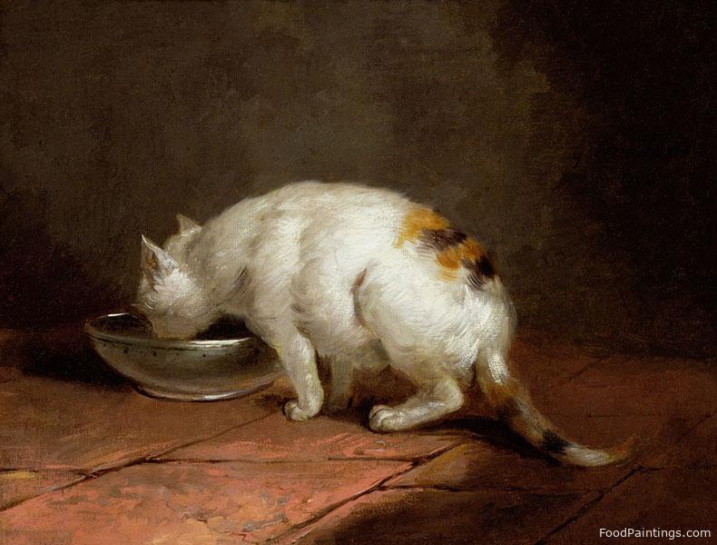 The Artist's Cat Drinking - George Morland - 1792