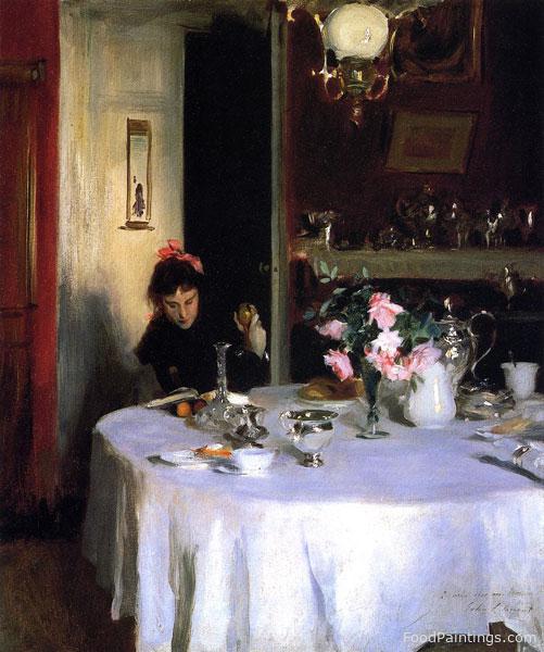 The Breakfast Table - John Singer Sargent - c. 1883