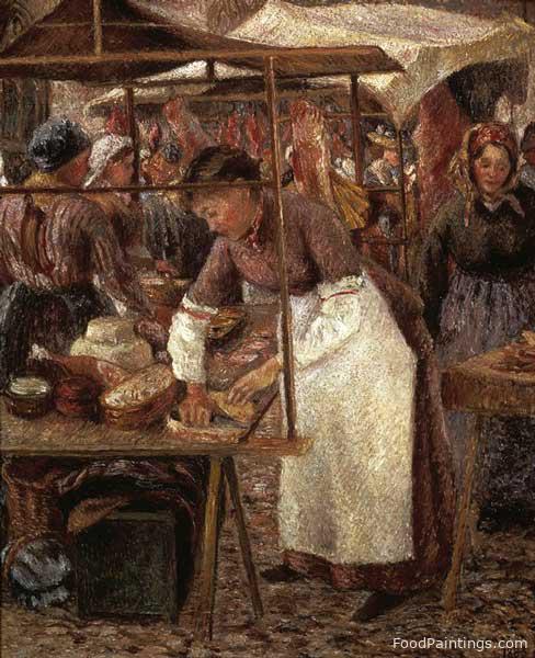 The Butcher Lady - Camille Pissarro - 1883
