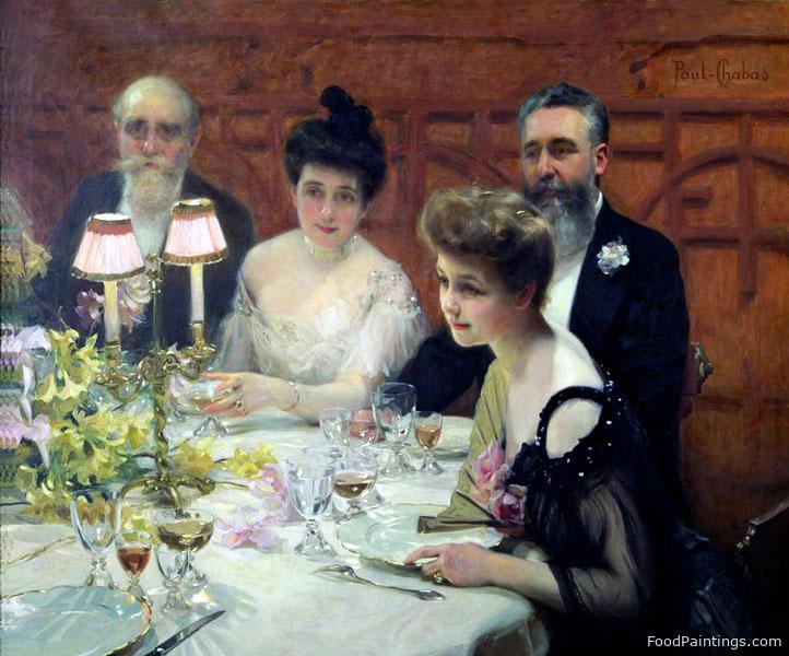 The Corner of the Table - Paul Chabas - 1904