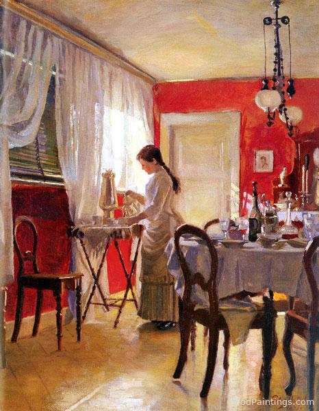 The Dining Room - Peter Ilsted - 1887