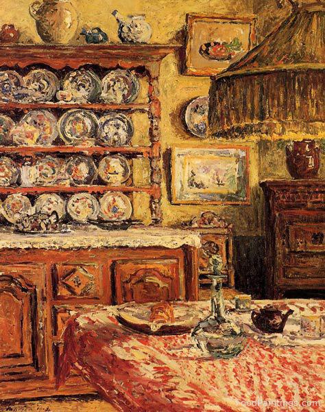 The Dining Room after Lunch - Maxime Maufra - 1914