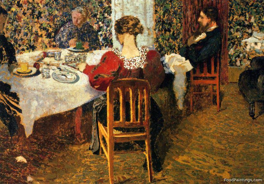 The End of Breakfast at Madam Vuillard's - Edouard Vuillard - c. 1895