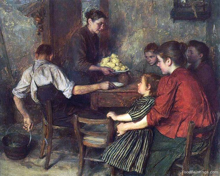 The Frugal Repast - Emile Friant - 1894
