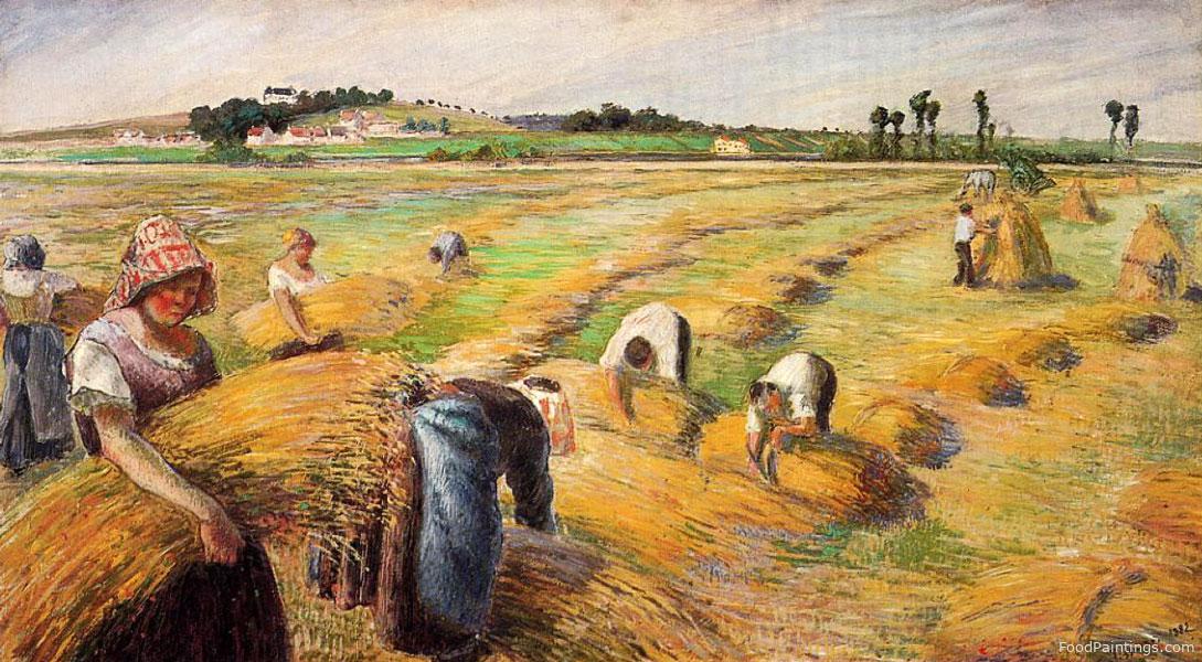 The Harvest - Camille Pissarro - 1882