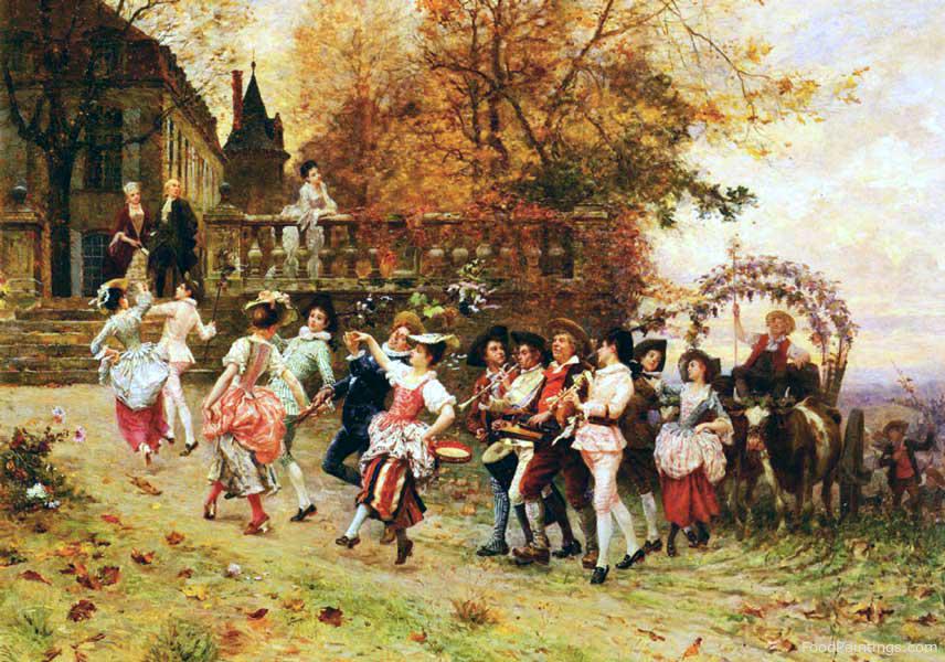The Harvest Festival - Charles Edouard Edmond Delort
