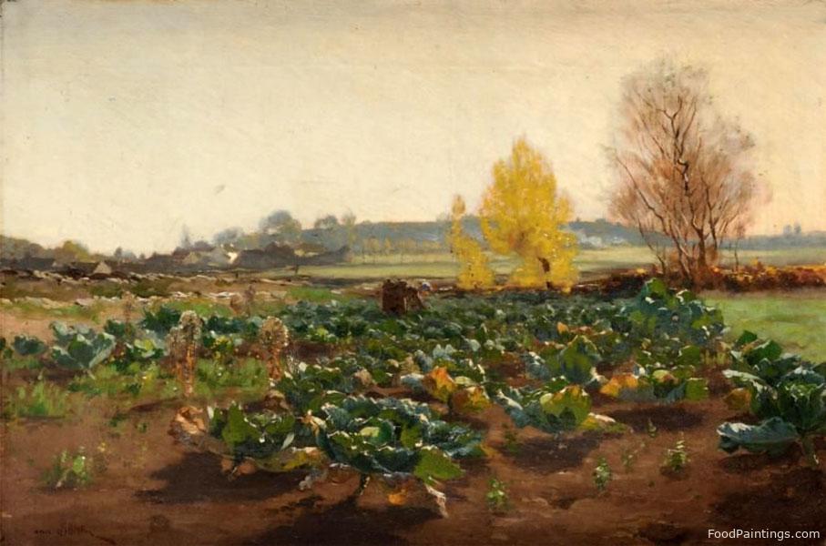 The Harvesting of Cabbage - Henri Saintin