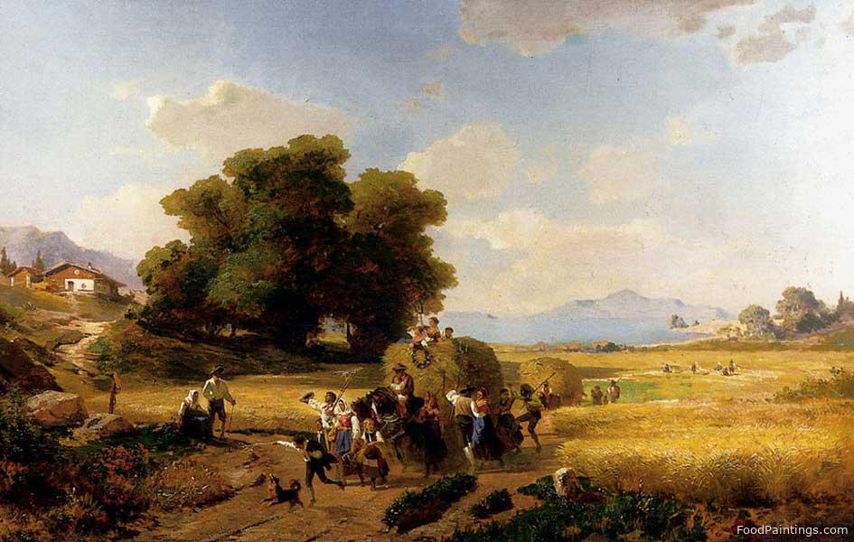 The Last Day of the Harvest - Franz Richard Unterberger - 1860