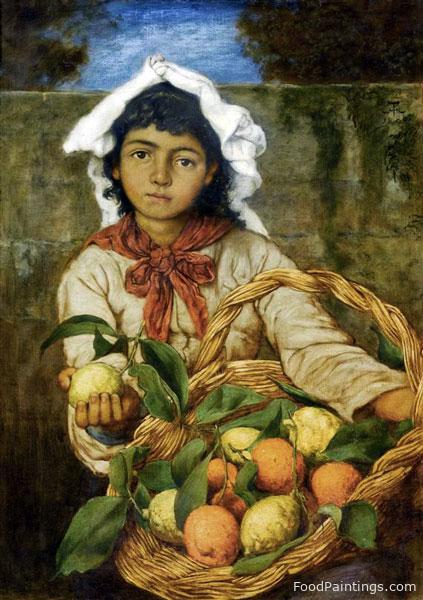 The Lemon Seller - Hans Thoma - 1880