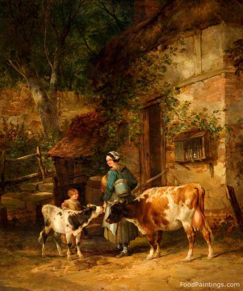 The Milkmaid - William Shayer - 1840