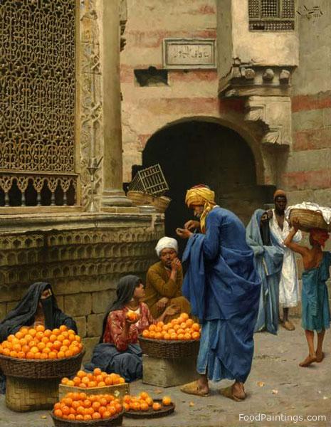 The Orange Seller, Cairo - Ludwig Deutsch