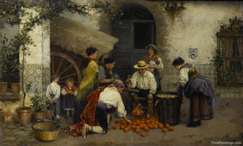 The Orange Seller - Gabriel Puig Roda - 1900