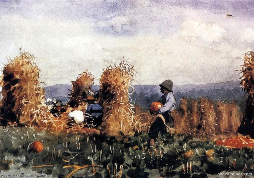The Pumpkin Patch - Winslow Homer - 1878