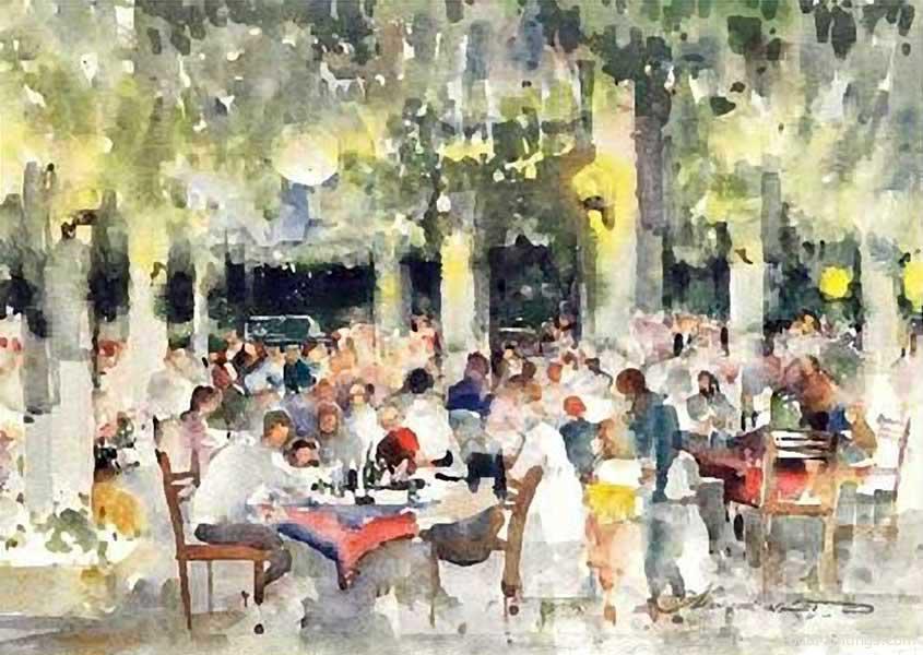 The Restaurant - Mohammad Reza Atashzad - 1989