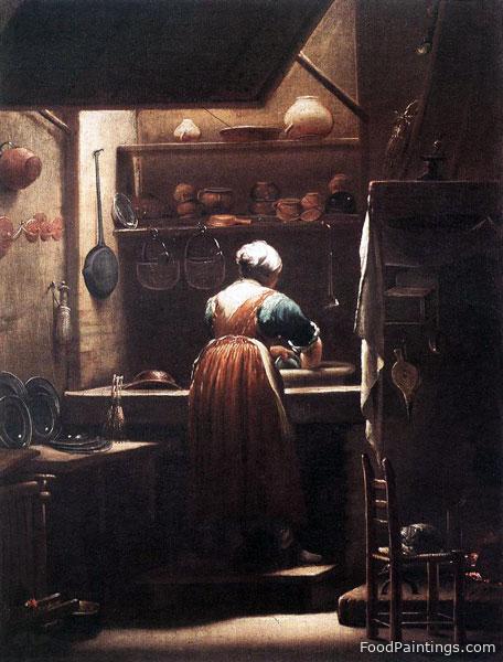 The Scullery Maid - Giuseppe Maria Crespi