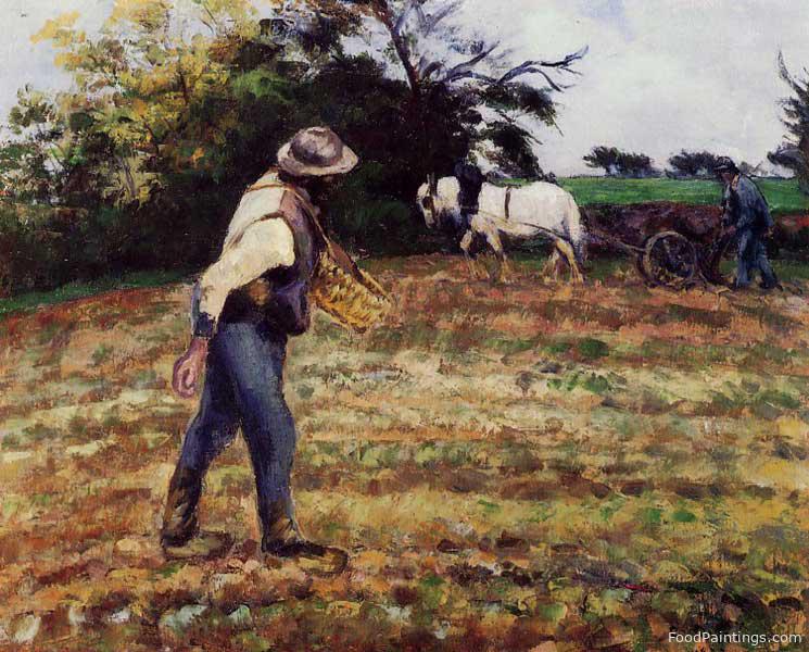The Sower, Montfoucault - Camille Pissarro - 1875