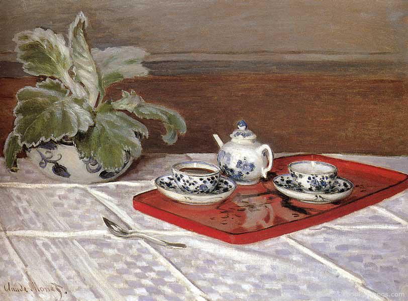 The Tea Set - Claude Monet - 1872