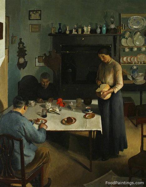 The Tea Table - Harold Harvey - 1920