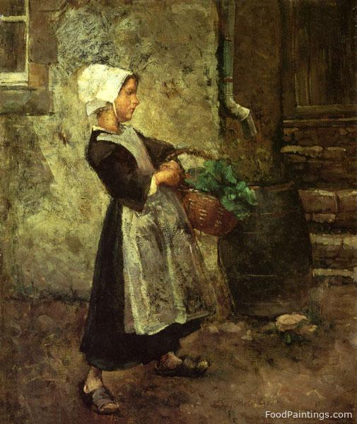The Vegetable Girl - Gari Melchers - 1881