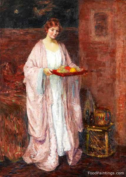 The Velvet Robe - Agnes Millen Richmond - c. 1909