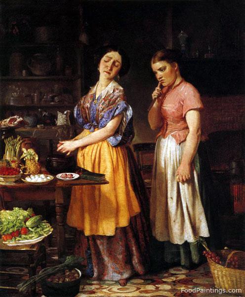 The Young Wife First Stew - Lilly Martin Spencer - 1854