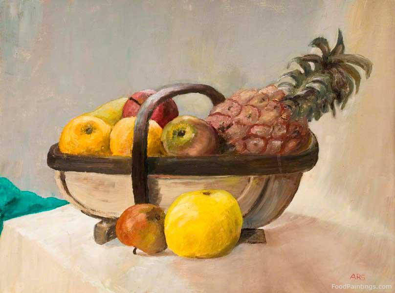 Trug with Fruit - Alice Stainton