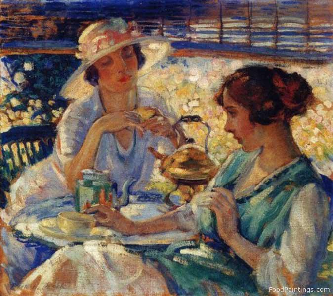 Two Women Having Tea - Frank H. Desch
