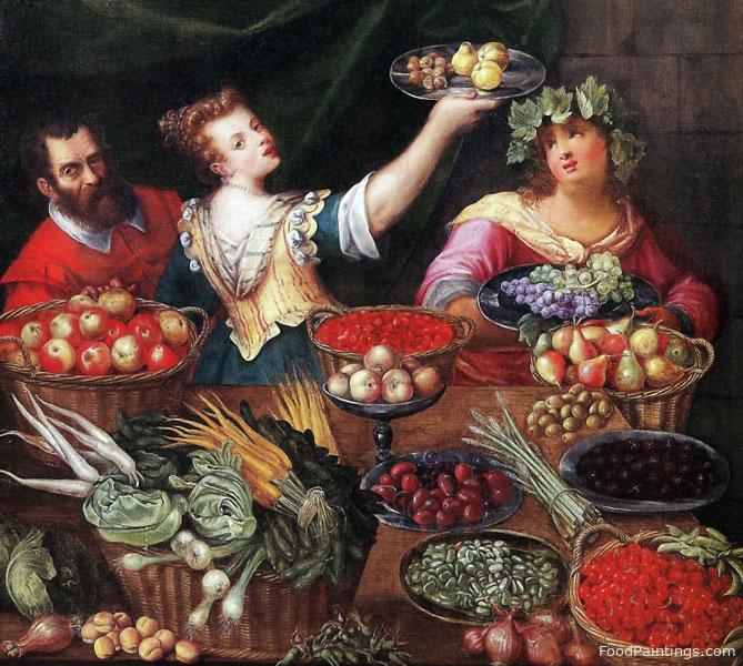 Vertumnus, Pomona and Bernardino Campi - Andrea Mainardi - 1584