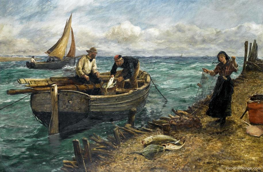 What the Boat Brought Home from Sea - Charles Napier Hemy - 1898