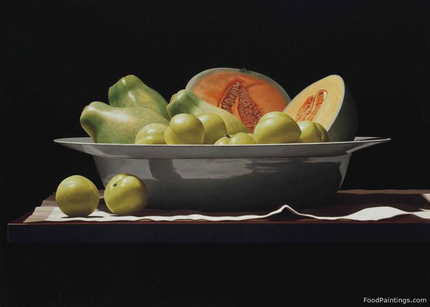 White Plums, Papayas, and Melon - Renato Meziat - 2008