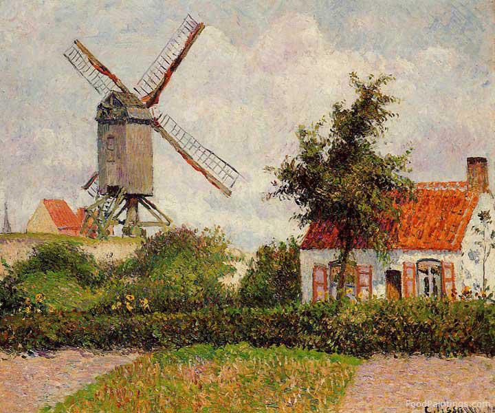 Windmill at Knokke, Belgium - Camille Pissarro - 1894