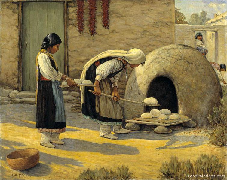 Women Baking Bread - Carl Moon - c. 1937-1943