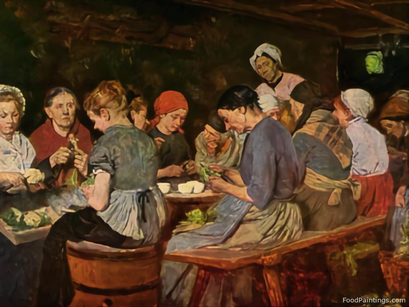 Women in a Canning Factory - Max Liebermann - 1879