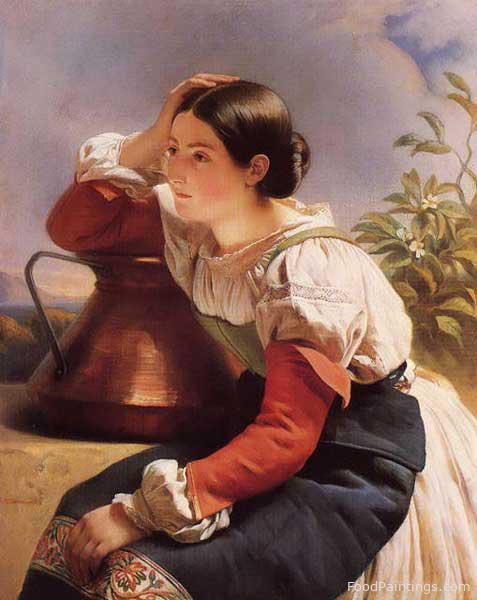 Young Italian Girl by the Well - Franz Xaver Winterhalter - c. 1834