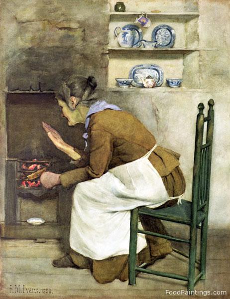 A Frugal Meal - Frederick James McNamara Evans - 1888