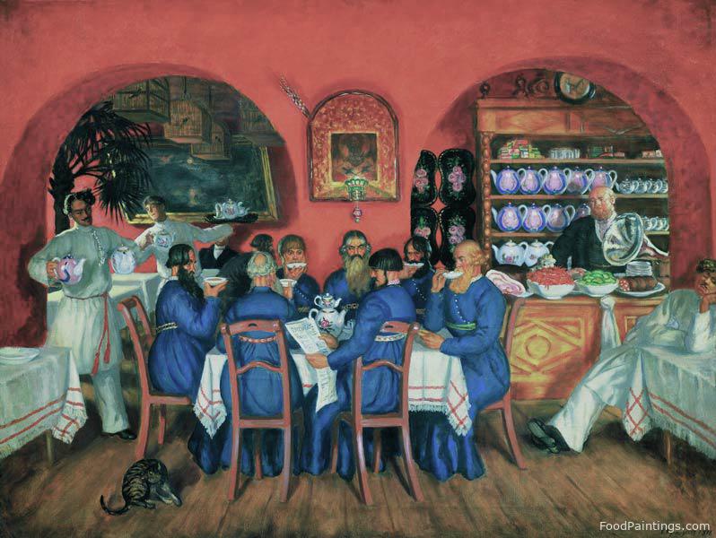 A Moscow Restaurant - Boris Kustodiev - 1916