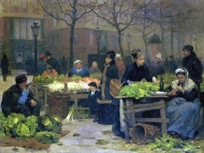 A Parisian Market - Victor Gabriel Gilbert - 1878