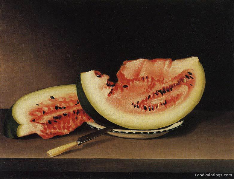 A Slice of Watermelon - Sarah Miriam Peale - 1825