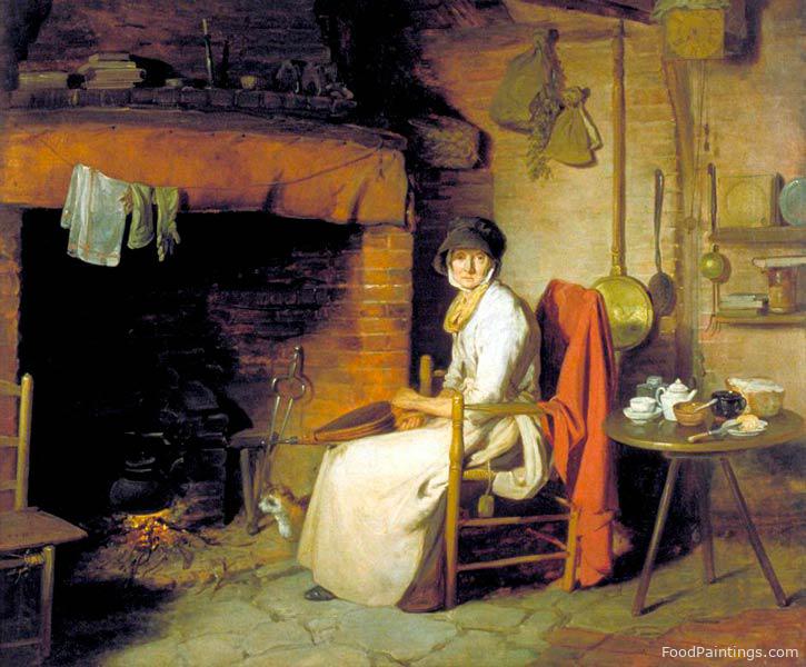 An Old Woman Preparing Tea - William Redmore Bigg - 1793