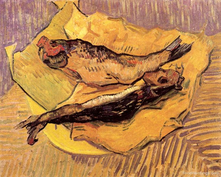 Bloaters on a Piece of Yellow Paper - Vincent van Gogh - 1889