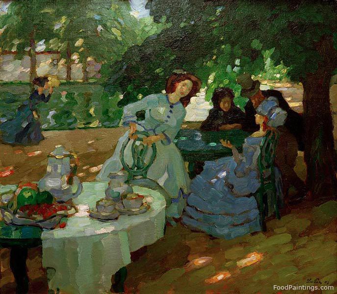 Breakfast in the Garden - Leo Putz - 1907