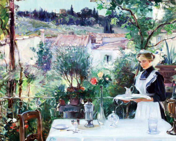 Breakfast on the Terrace - Oliver Dennett Grover - 1913