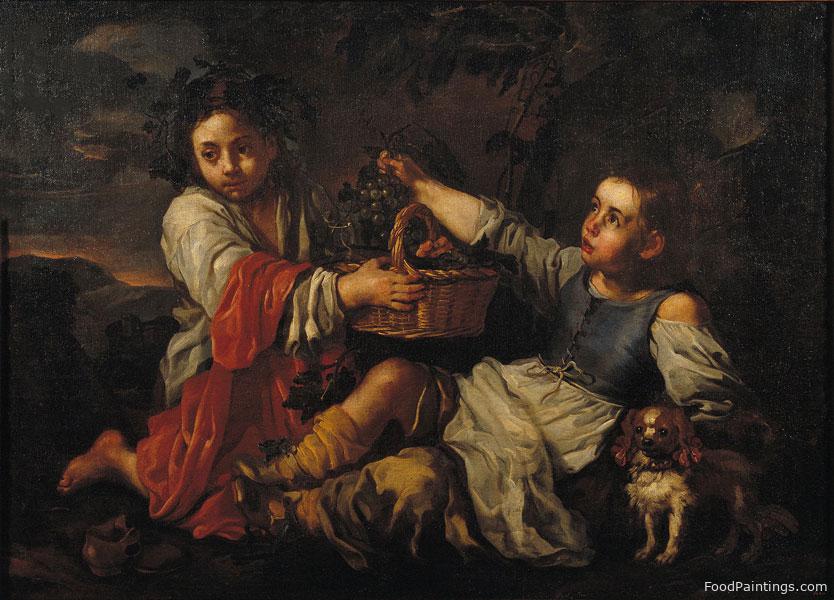 Children with Grapes - Bernhard Keil (Monsu Bernardo)