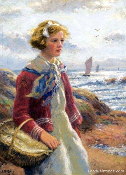Fishergirl on the Shore (A Fifeshire Maid) - John McGhie
