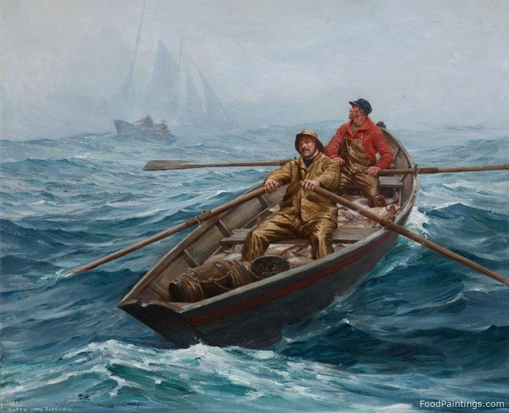 Fishing on Grand Banks - Anton Otto Fischer - 1938