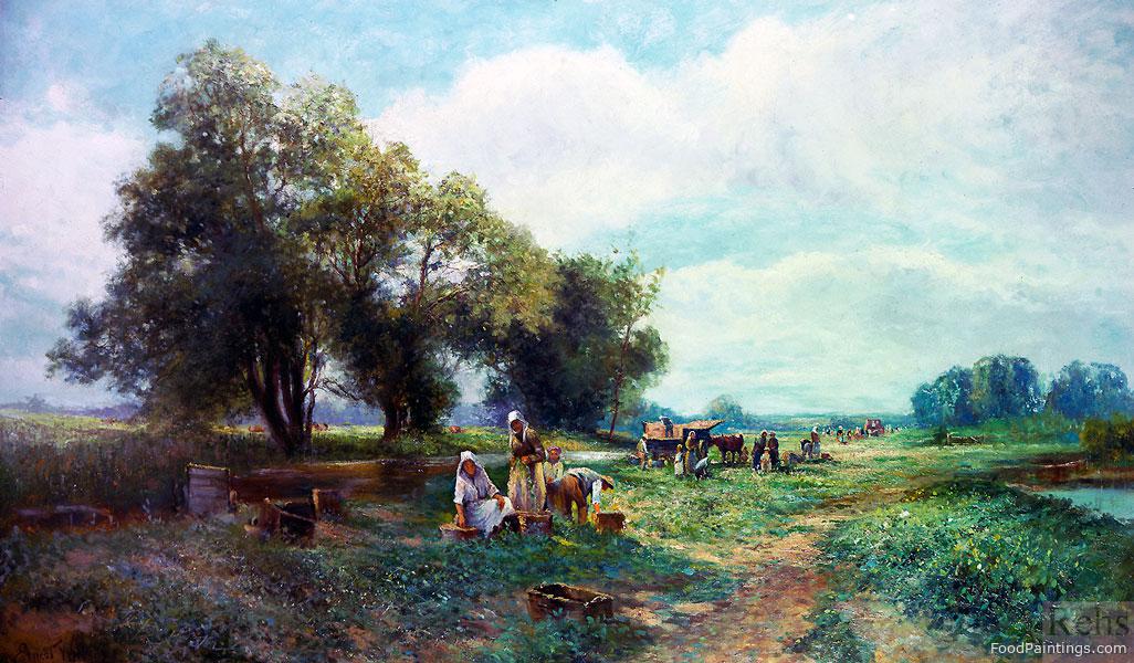 Gathering Field Peas, Gloucester - Ernest Walbourn